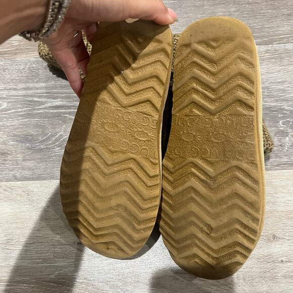 UGG Australia Chestnut Beige Knit Long Boots Size 6 - Picture 7 of 8